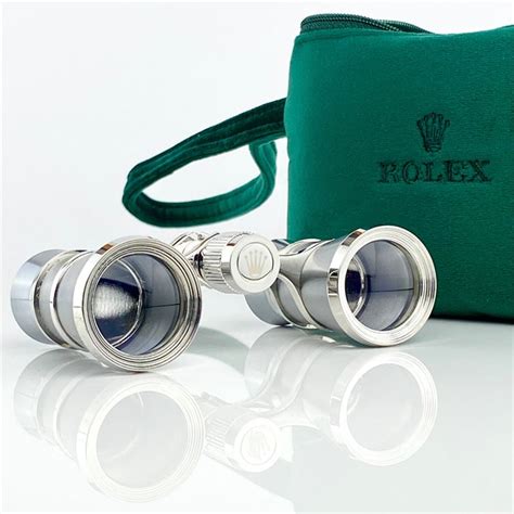 rolex green velvet binoculars